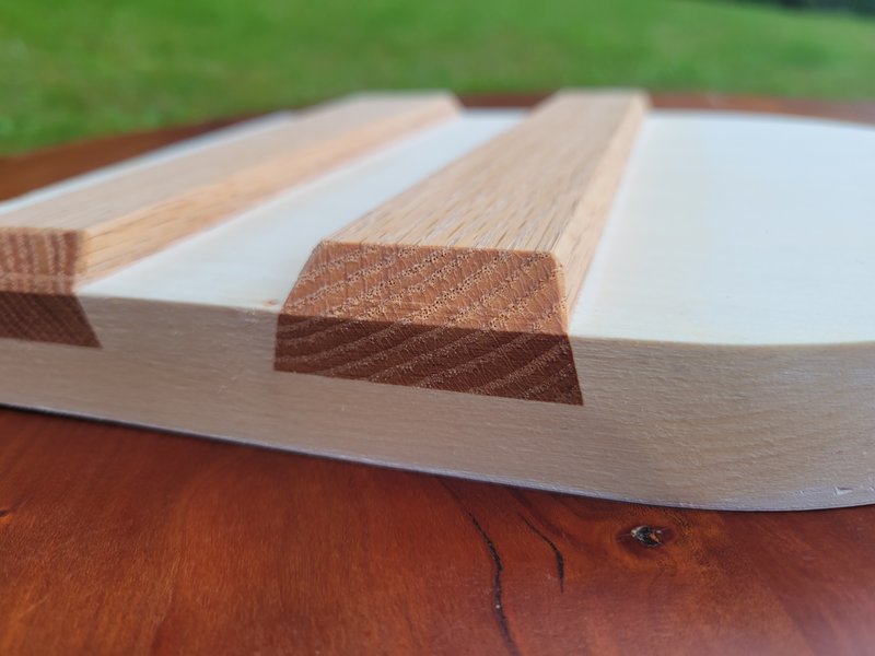 Oak wedged brace detail